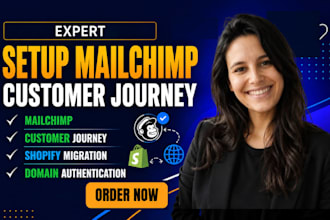setup mailchimp customer journey shopify migration domain authentication