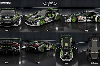 create custom sim racing tracks, sim racing skin, assetto corsa mod, livery