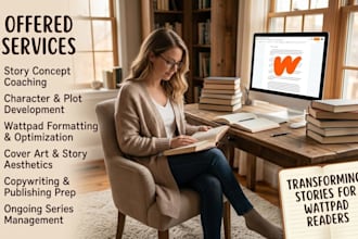 read and review your wattpad story novel editing comic book with honest feedback