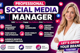 manage your social media, create content and grow your online presence