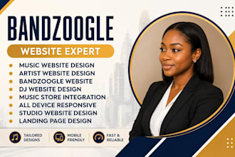 design an awesome bandzoogle website redesign music website merch store