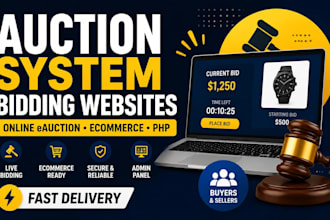 do auction system bidding websites online eauction bidding ecommerce php website