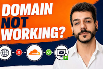 fix your domain, dns, SSL, cloudflare, or email records