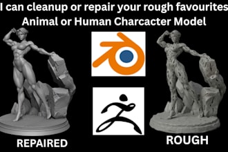 repair, modify, fix stl files , optimize 3d models and mesh for 3d printing