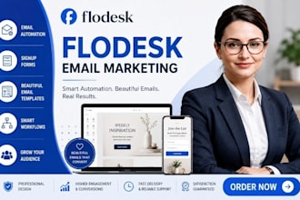 setup flodesk email automation forms newsletters email template