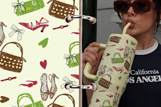 create hand drawn seamless patterns for fashion and textile