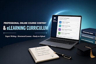 write professional online course content and elearning curriculum