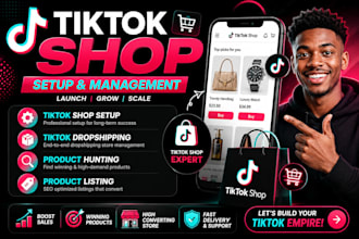 setup tiktok dropshipping shop, tiktok shop dropshipping