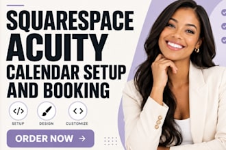 build squarespace website acuity scheduling calendar appointment booking setup
