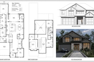 design adu floor plans 3d house models elevations and photorealistic rendering