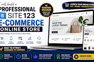 build a professional site123 ecommerce online store
