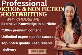 ghostwrite your ebook, book, memoir or nonfiction content