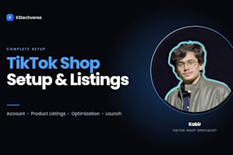 setup your tiktok shop with optimized product listings and SEO