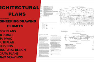 draw house plans architectural plans structural permit drawing construction plan