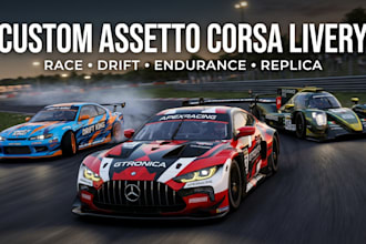 design custom assetto corsa liveries car wraps and racing skins