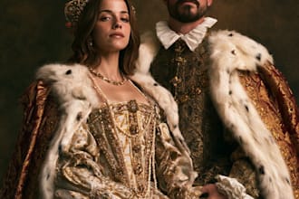 do your romantic royal couple portrait