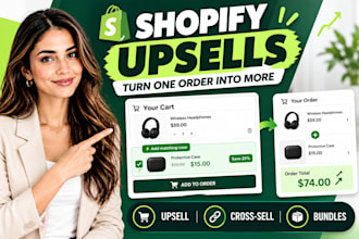 set up shopify upsells, sales funnel and promotion to boost your store sales