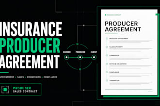 draft a legal insurance producer agreement or sales contract