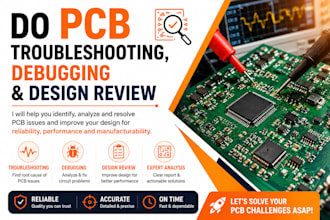 do pcb troubleshooting, debugging and design review
