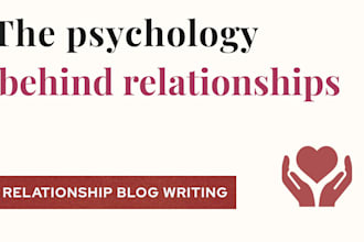 write psychology blogs on relationships and communication