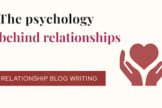 write psychology blogs on relationships and communication