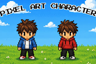 make 16bit 18bit rpg style sprites