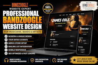 design a professional bandzoogle website
