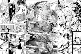 anime manga comic book illustration comic book page webtoon comic manga artist