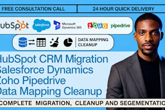 hubspot CRM migration salesforce dynamics zoho pipedrive data mapping cleanup