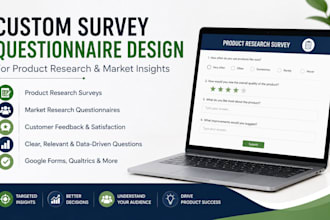 design custom survey questionnaires for product research