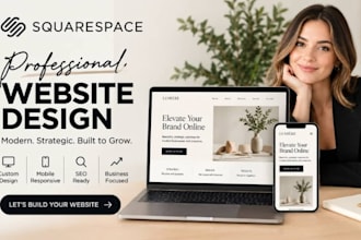design a squarespace business website, responsive and SEO ready for photography