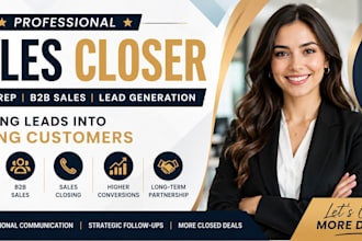 commission based sales closer sales rep b2b sale lead generation