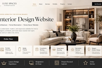 design wix interior design website architectu home renovation home decor website