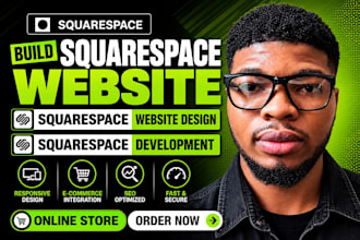 build squarespace website, squarespace website design, squarespace development