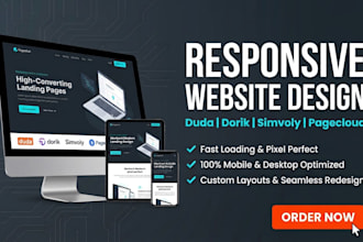 design responsive website in duda dorik simvoly pagecloud