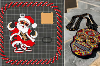 design 3d printable hype chain, pendant, name plate, fivem cuban in stl and 3mf
