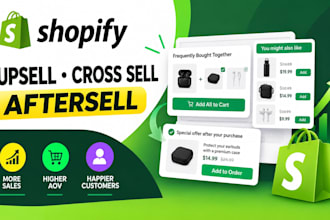 setup shopify upsell cross sell aftersell essential kaching selleasy reconvert