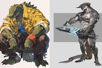furry character art anthro fursona illustrations