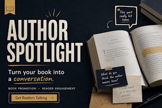 promote your book with an author spotlight and reader engagement