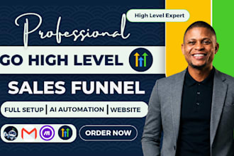 build gohighlevel sales funnel setup ghl ai automation  gohighlevel landing page