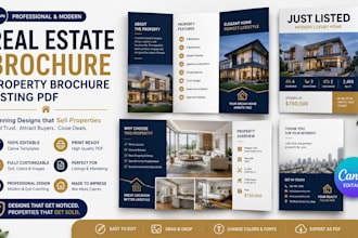 design canva capability statement, company profile, business brochure