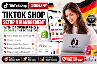 setup and manage your german tiktok shop with drop shipping, shopify integration