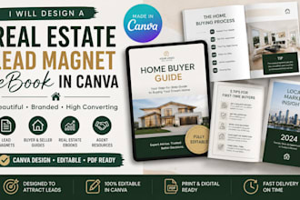 design a real estate lead magnet ebook in canva