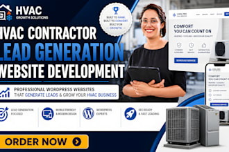 build an hvac contractor lead generation wordpress website development