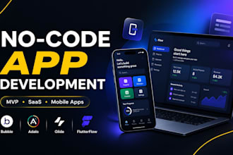 do flutterflow mobile app development with bubble, adalo, glide mvp app
