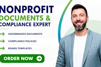 create nonprofit compliance documents and governance policies