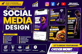 design professional social media promotional ads