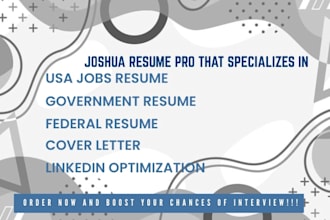 create a professional federal resume