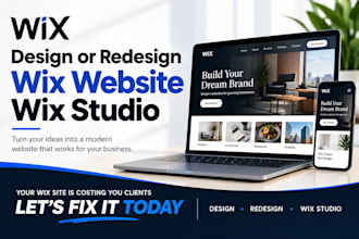 design redesign wix website wix studio wix seo