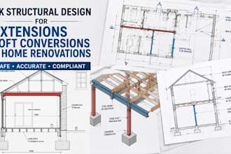 provide UK structural design for extensions loft conversions nd home renovations